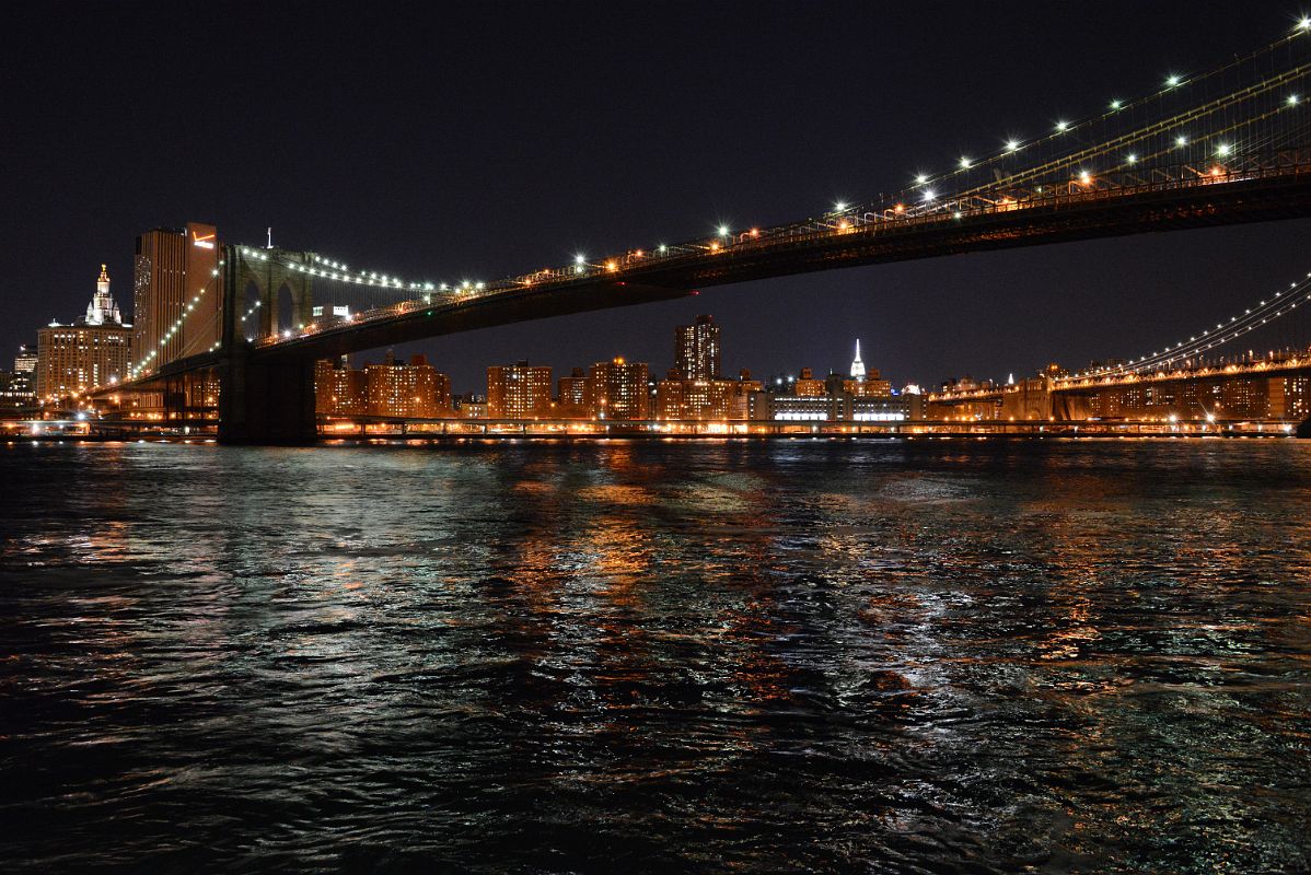 07 New York Brooklyn Bridge At Night From Brooklyn Heights